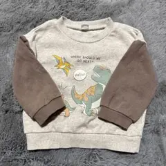 男の子恐竜イラスト付きトレーナー　90