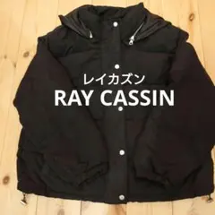 RAY CASSIN-レイカズン-　フード付ピーチファイバーダウンブルゾン