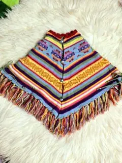 【✨️激レア品✨️】⭐️ヒステリックグラマー⭐️カラフルニットポンチョ