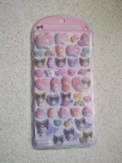 正規品 サンリ オコットンパフィー シール　メロクロ