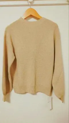 【新品】anySiS ラメ入りベージュニットセーター