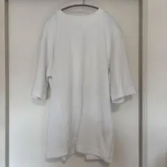 【セット割有】 ユニクロ U エアリズムコットンオーバーサイズTシャツ 白 L