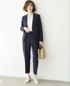 ロペピクニック セレモニー スーツ セットアップ ネイビー ジャケット パンツ