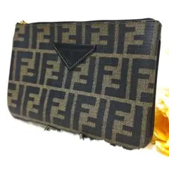 FENDI ズッカ柄 ヴィンテージ マルチポーチ マルチケース PVC