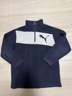 PUMA フリースジャケット 130 ネイビー/グレー　男の子
