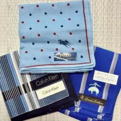 未使用 Ralph Lauren ラルフローレン ブランド ハンカチ 3枚セット