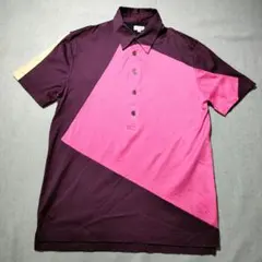 Paul Smith 半袖ポロシャツ M マルチカラー 幾何学 美品 Y2Kのサムネイル
