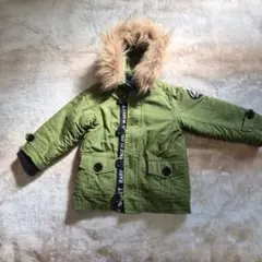 (BREEZE) オリーブグリーン ファー付きジャケット