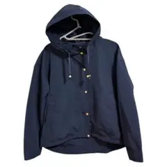 シンプル マウンテンパーカー ネイビー フード付き レディース Mサイズ