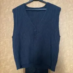 レディース　ニットベスト　カーディガン
