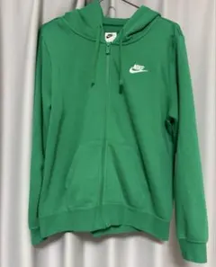 ナイキ　ジップアップパーカー　グリーン