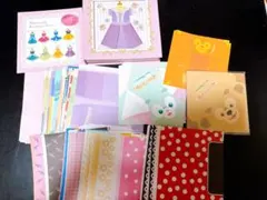 ディズニー　メモ帳　折り紙　プリンセス　ミニー　ダッフィー