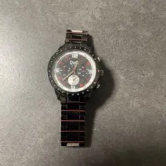 D&G 腕時計 ブラック/レッド