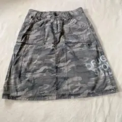 drug store's 迷彩柄 デニムスカート カモフラ size4のサムネイル