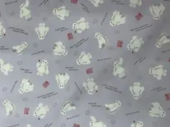 ベイマックス◆オックス　はぎれ　生地　パープル108×50cm くすみカラー