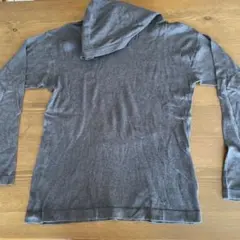 45rpm 長袖フード付き　薄手　グレー　コットン　サイズ5