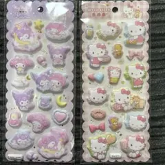 サンリオ　キティ　マイメロ　クロミ　もちもち マシュマロシール ２枚セット