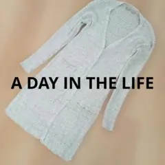 A DAY IN THE LIFE リブ編みカーディガンのサムネイル