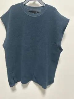 LAKOLE ダークブルー ノースリーブベスト M