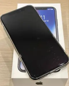 iPhone11 64GB ブラック 画面割れ 初期化済み ジャンク品 - メルカリ