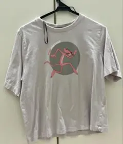 ア*ク様 ピンクパンサー 半袖Tシャツ 薄ピンク