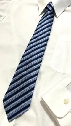 【極美品】 ポールスミス ネクタイ ストライプ柄 ドット柄 ブルー　水玉