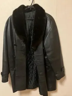 90s レザージャケット　ファー付き(取り外し可)