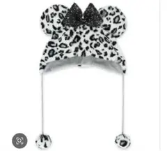 ミッキー耳付きヒョウ柄帽子