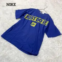 ナイキ　NIKE　半袖Tシャツ　ブルー　L　ロゴ　カジュアル　夏　2004