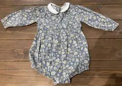 Little Cotton Clothes 花柄ロンパース 12-18m