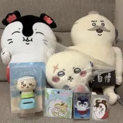 ちいかわ ぬいぐるみ5個＆フィギュア＆映画特典ボンドロシール 島二郎