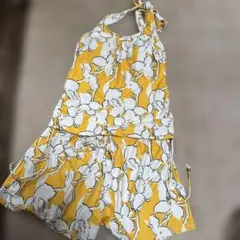 花柄セパレート水着（イエロー）　3点セット