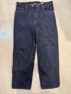 L∞Plus 5ポケット ワイド デニムパンツ（32インチ）