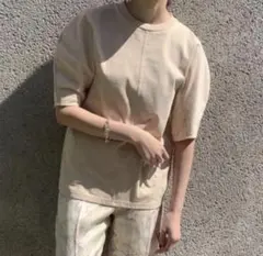 CASAFLINE オーガニックコットンTシャツ　ベージュのサムネイル