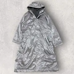 NIKE　ナイキ　裏ボア　ベンチコート　Lサイズ　シルバー