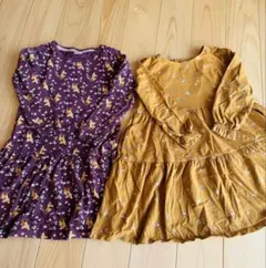 女の子　秋ワンピース　110cm セット