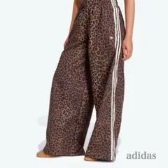 日本サイズ M】adidas☆レオパード オーバーサイズパンツ タグ付新品 