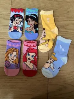 15〜20㎝　ディズニープリンセス靴下6足セット