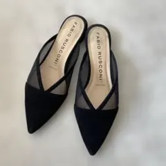 FABIO RUSCONI フラットサンダル 38サイズ ブラック