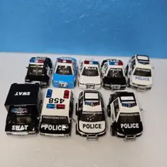 チョロQ　targa 　９台セット　タカラトミー　パトカー　中国製のサムネイル