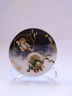 レジンアート　プレートオブジェ(大)/〜風神と雷神〜　ハンドメイド