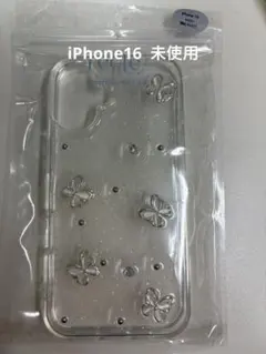 スマホケース　iPhone16 lattice クリア　蝶々のサムネイル