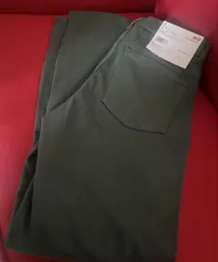 UNIQLO ウルトラストレッチ クロップドレギンスパンツ S グリーン