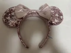 ディズニーランド カチューシャ ミニー スパンコール ピンク ハート