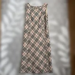 Burberry Blue labelチェック柄ノースリーブワンピース