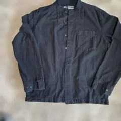 無印良品 スタンドカラーシャツ ❤︎ブラック L❤︎