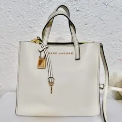 MARC JACOBS ホワイトレザー 2wayトートバッグ