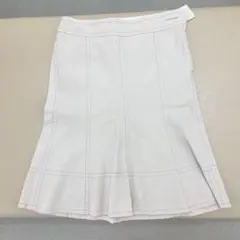 バーバリー ブルーレーベル フレアスカート 36 ベージュ 綿100％