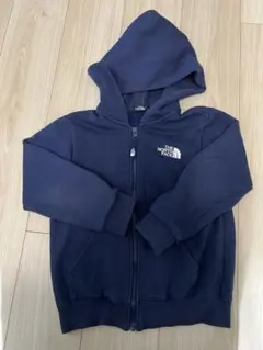 ノースフェイス　120cm ジップアップパーカー　フード有り　ネイビー