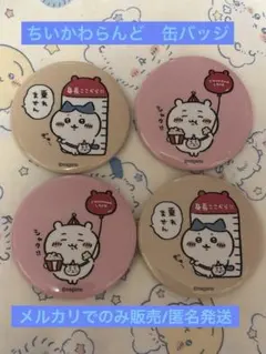 ちいかわ　ちいかわらんど　缶バッジ　 ちいかわ　ハチワレ　セット